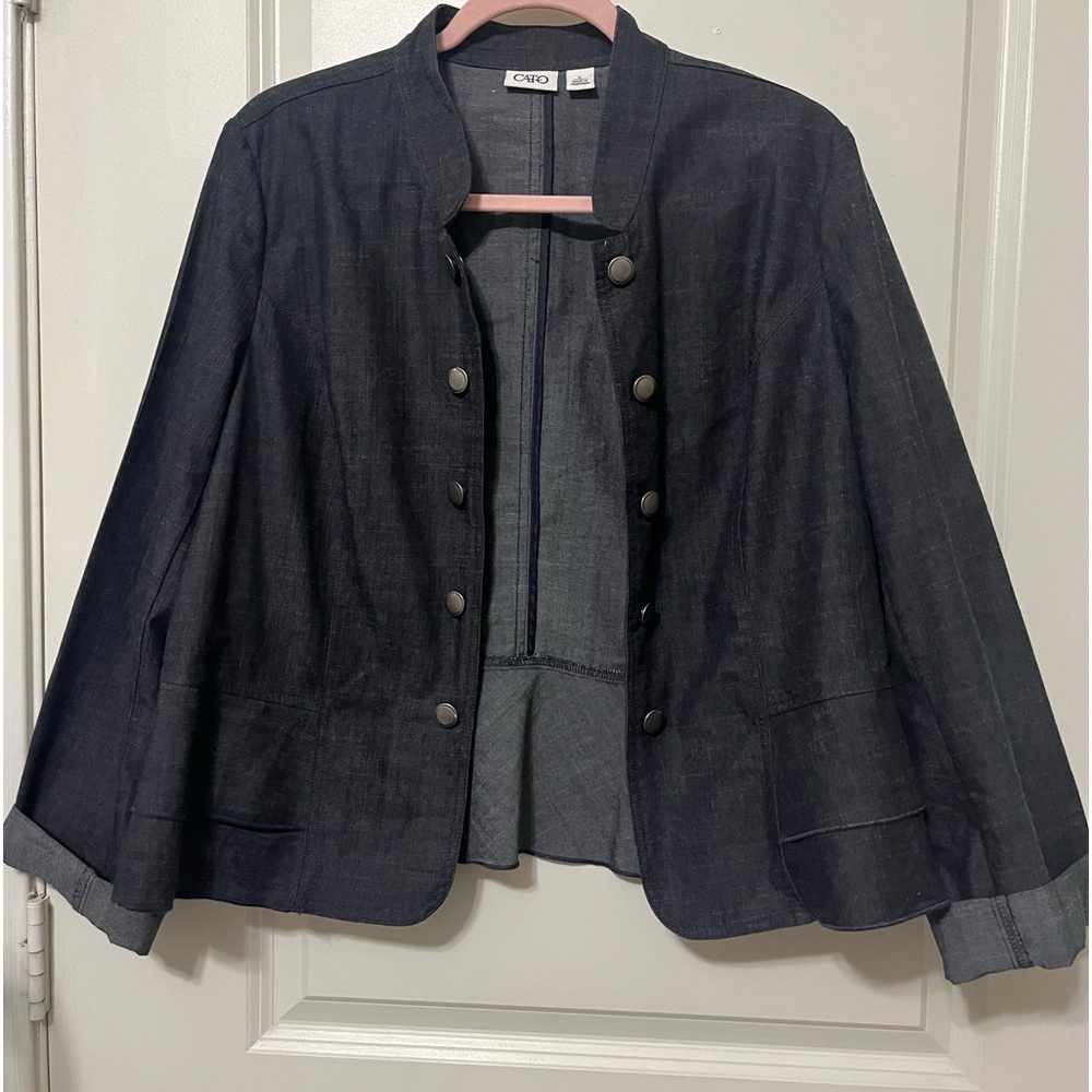 COPY - Women’s Denim Cropped Blazer/Coat size L